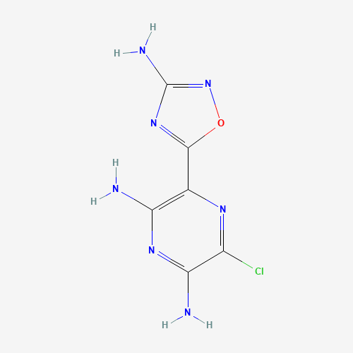 3-(3-amino-1,2,4-oxadiazol-5-yl)-5-chloropyrazine-2,6-diamine (CAS: 73631-29-5) - Related Chemical Product