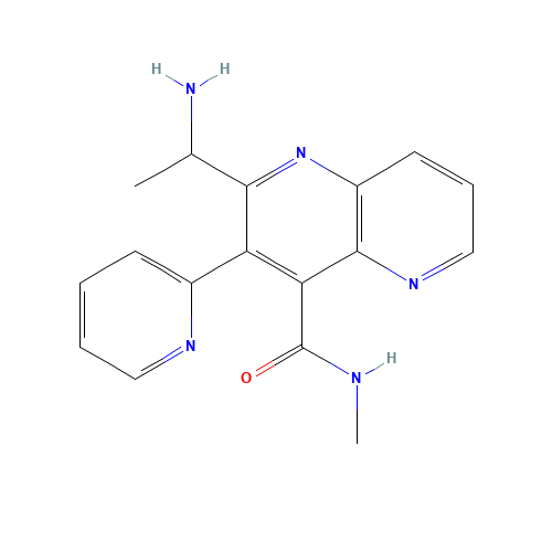 2-(1-aminoethyl)-N-methyl-3-pyridin-2-yl-1,5-naphthyridine-4-carboxamide (CAS: 1312606-18-0) - Related Chemical Product