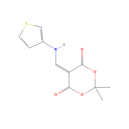 2,2-dimethyl-5-[(thiophen-3-ylamino)methylidene]-1,3-dioxane-4,6-dione (CAS: 913377-45-4) - Related Chemical Product