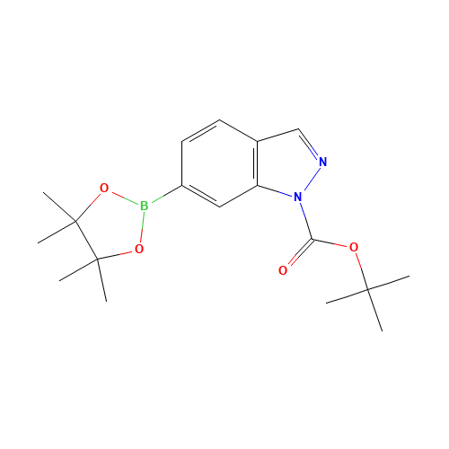 tert-butyl 6-(4,4,5,5-tetramethyl-1,3,2-dioxaborolan-2-yl)indazole-1-carboxylate (CAS: 890839-29-9) - Related Chemical Product