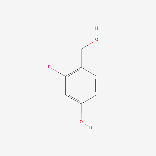 3-fluoro-4-(hydroxymethyl)phenol (CAS: 96740-92-0) - Chemical Structure and Molecular Formula 