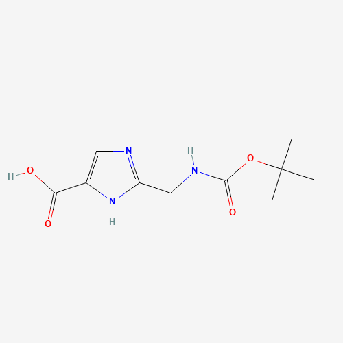 2-[[(2-methylpropan-2-yl)oxycarbonylamino]methyl]-1H-imidazole-5-carboxylic acid (CAS: 867340-37-2) - Related Chemical Product