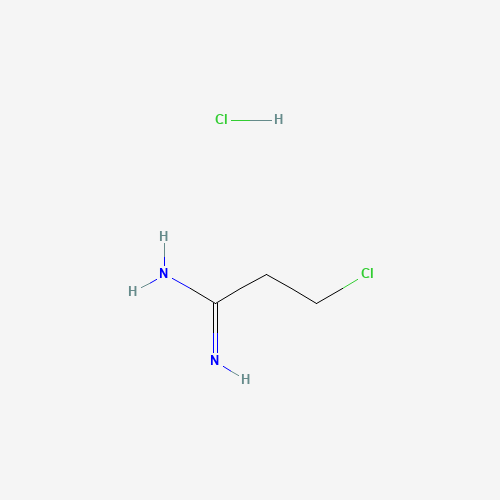 3-chloropropanimidamide;hydrochloride (CAS: 120095-86-5) - Chemical Structure and Molecular Formula 