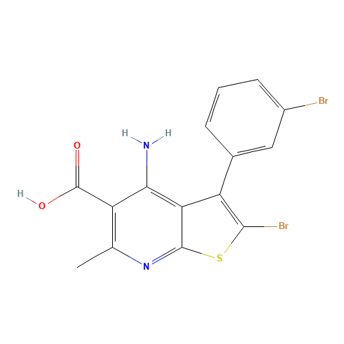 4-amino-2-bromo-3-(3-bromophenyl)-6-methylthieno[2,3-b]pyridine-5-carboxylic acid (CAS: 1312594-60-7) - Related Chemical Product