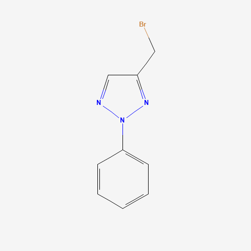 4-(bromomethyl)-2-phenyltriazole (CAS: 41425-60-9) - Chemical Structure and Molecular Formula 