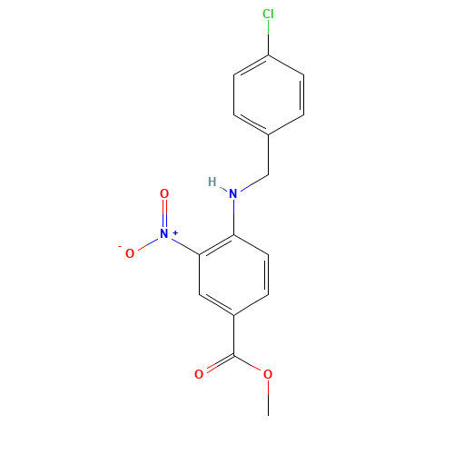 methyl 4-[(4-chlorophenyl)methylamino]-3-nitrobenzoate (CAS: 174422-22-1) - Related Chemical Product