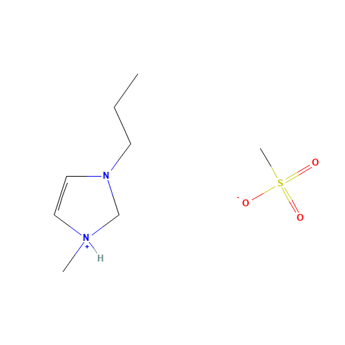 methanesulfonate;1-methyl-3-propyl-1,2-dihydroimidazol-1-ium (CAS: 547718-87-6) - Related Chemical Product