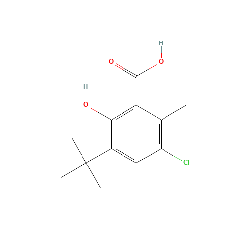 3-tert-butyl-5-chloro-2-hydroxy-6-methylbenzoic acid (CAS: 41648-48-0) - Related Chemical Product