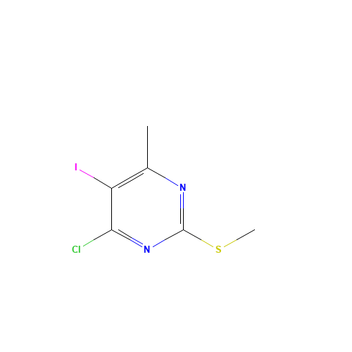 4-chloro-5-iodo-6-methyl-2-methylsulfanylpyrimidine (CAS: 111079-18-6) - Related Chemical Product