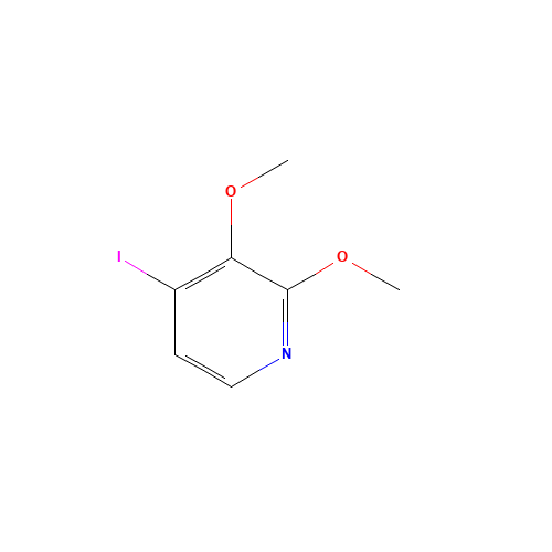 4-iodo-2,3-dimethoxypyridine (CAS: 1261365-64-3) - Chemical Structure and Molecular Formula 
