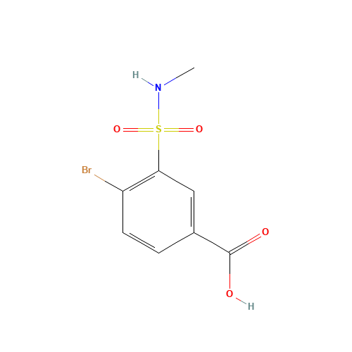 4-bromo-3-(methylsulfamoyl)benzoic acid (CAS: 716358-64-4) - Related Chemical Product