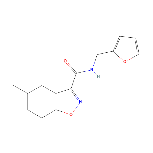 N-(furan-2-ylmethyl)-5-methyl-4,5,6,7-tetrahydro-1,2-benzoxazole-3-carboxamide (CAS: 832121-30-9) - Related Chemical Product
