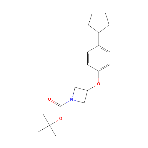 tert-butyl 3-(4-cyclopentylphenoxy)azetidine-1-carboxylate (CAS: 1332300-90-9) - Related Chemical Product