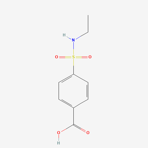 4-(ethylsulfamoyl)benzoic acid (CAS: 10252-64-9) - Chemical Structure and Molecular Formula 