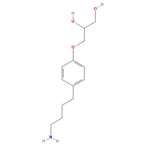 3-[4-(4-aminobutyl)phenoxy]propane-1,2-diol (CAS: 587880-28-2) - Related Chemical Product