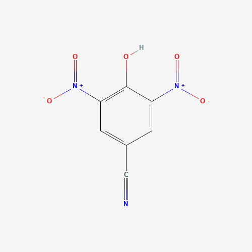 4-hydroxy-3,5-dinitrobenzonitrile (CAS: 2315-80-2) - Chemical Structure and Molecular Formula 