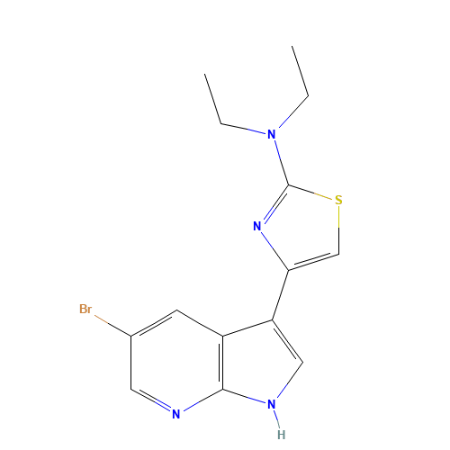 4-(5-bromo-1H-pyrrolo[2,3-b]pyridin-3-yl)-N,N-diethyl-1,3-thiazol-2-amine (CAS: 1046793-77-4) - Related Chemical Product
