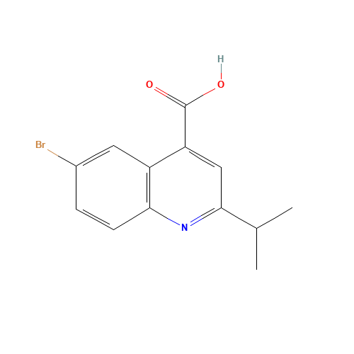 6-bromo-2-propan-2-ylquinoline-4-carboxylic acid (CAS: 401624-46-2) - Related Chemical Product