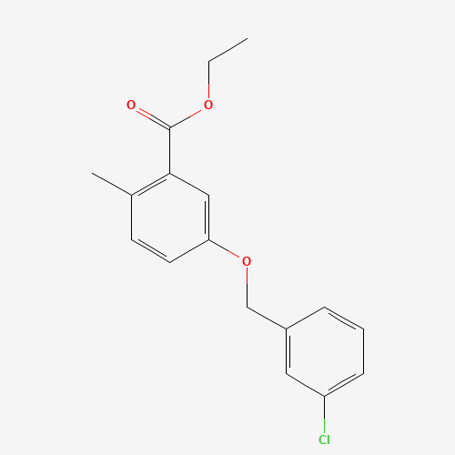 ethyl 5-[(3-chlorophenyl)methoxy]-2-methylbenzoate (CAS: 1034026-59-9) - Related Chemical Product