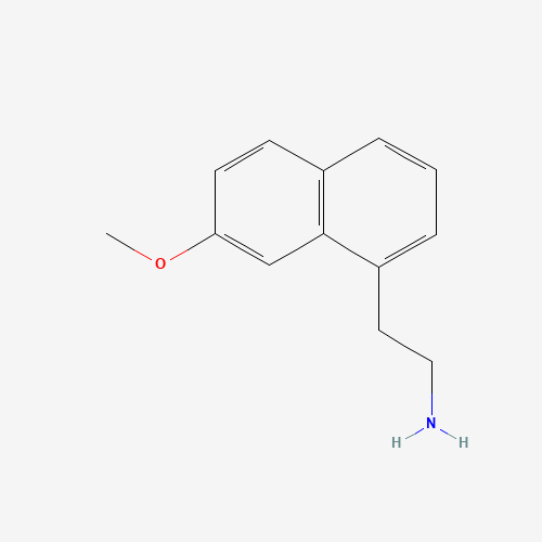 2-(7-methoxynaphthalen-1-yl)ethanamine (CAS: 138113-09-4) - Chemical Structure and Molecular Formula 