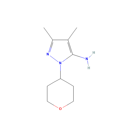 4,5-dimethyl-2-(oxan-4-yl)pyrazol-3-amine (CAS: 1335140-88-9) - Related Chemical Product