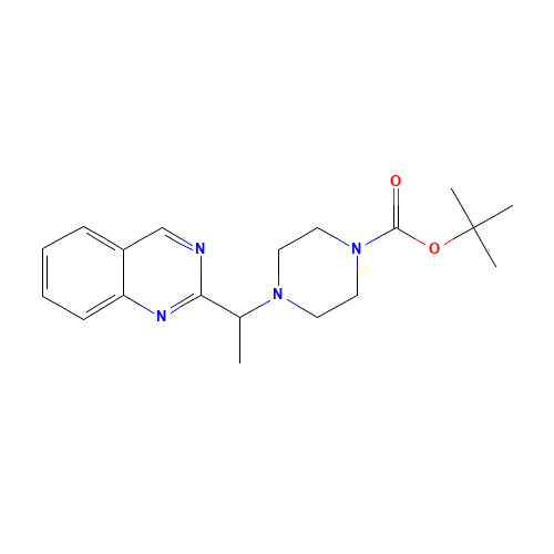 tert-butyl 4-(1-quinazolin-2-ylethyl)piperazine-1-carboxylate (CAS: 1269430-79-6) - Related Chemical Product