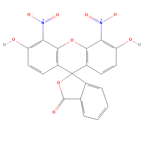 3',6'-dihydroxy-4',5'-dinitrospiro[2-benzofuran-3,9'-xanthene]-1-one (CAS: 24545-86-6) - Related Chemical Product