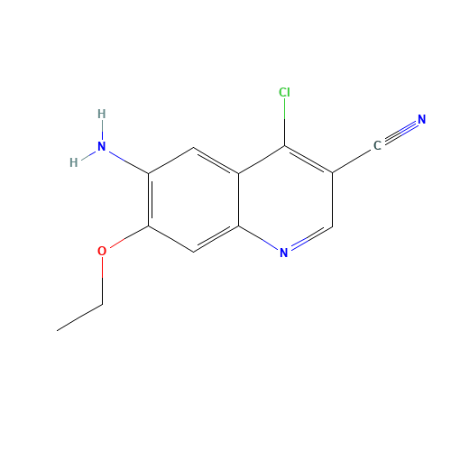 6-amino-4-chloro-7-ethoxyquinoline-3-carbonitrile (CAS: 848133-87-9) - Related Chemical Product