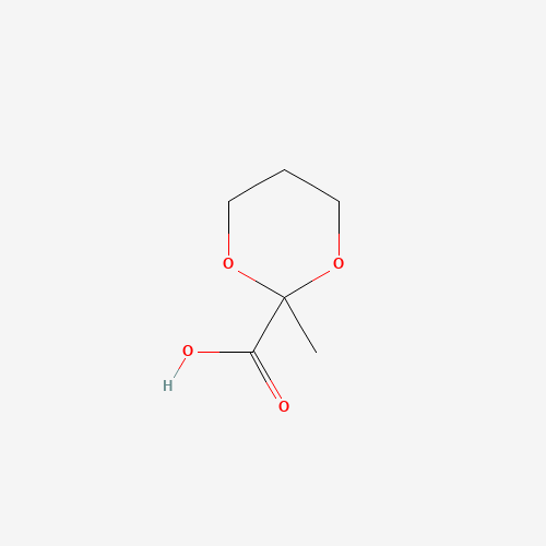 2-methyl-1,3-dioxane-2-carboxylic acid (CAS: 5703-42-4) - Chemical Structure and Molecular Formula 