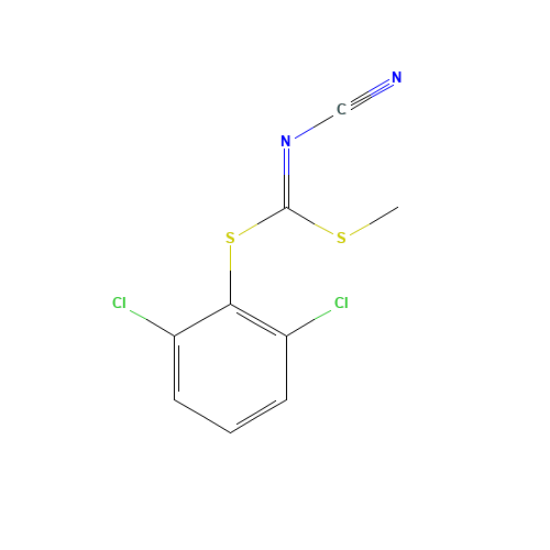 [(2,6-dichlorophenyl)sulfanyl-methylsulfanylmethylidene]cyanamide (CAS: 152382-18-8) - Related Chemical Product
