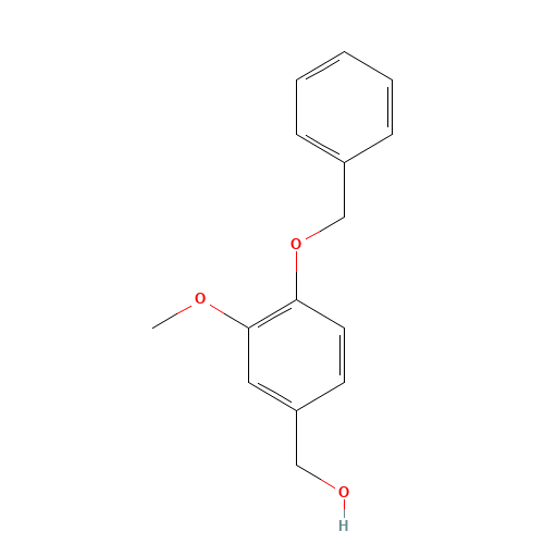 (3-methoxy-4-phenylmethoxyphenyl)methanol (CAS: 33693-48-0) - Chemical Structure and Molecular Formula 
