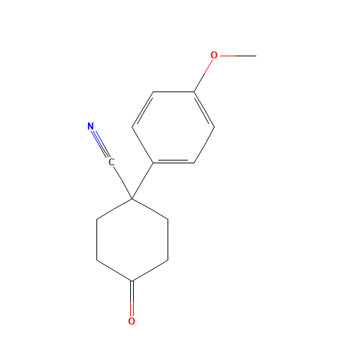 1-(4-methoxyphenyl)-4-oxocyclohexane-1-carbonitrile (CAS: 5309-14-8) - Related Chemical Product
