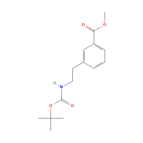 methyl 3-[2-[(2-methylpropan-2-yl)oxycarbonylamino]ethyl]benzoate (CAS: 179003-02-2) - Related Chemical Product