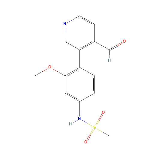 N-[4-(4-formylpyridin-3-yl)-3-methoxyphenyl]methanesulfonamide (CAS: 1357095-13-6) - Related Chemical Product