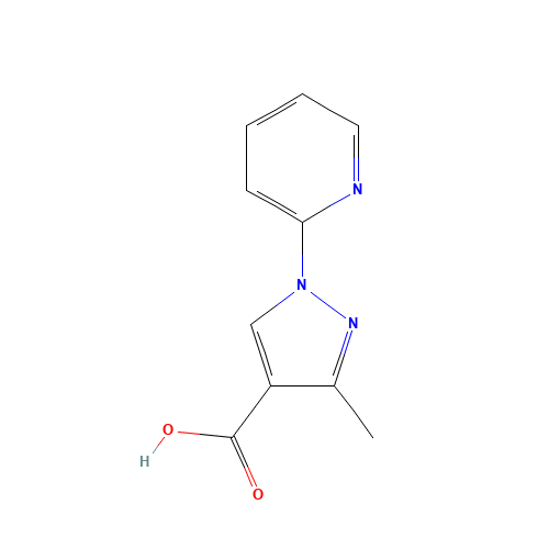 3-methyl-1-pyridin-2-ylpyrazole-4-carboxylic acid (CAS: 1104279-87-9) - Related Chemical Product