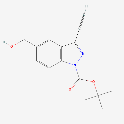 tert-butyl 3-ethynyl-5-(hydroxymethyl)indazole-1-carboxylate (CAS: 1383705-99-4) - Related Chemical Product