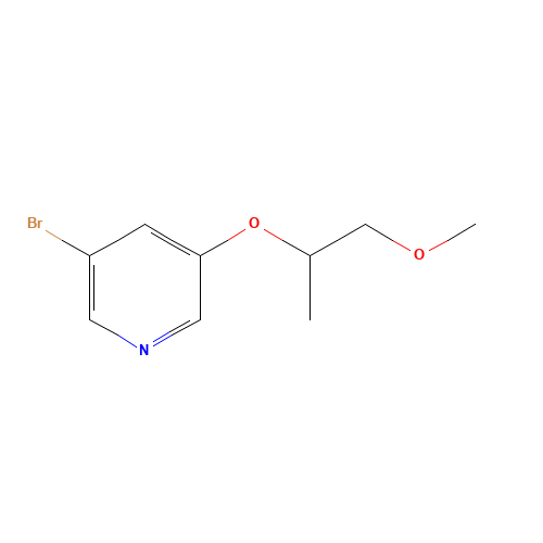 3-bromo-5-(1-methoxypropan-2-yloxy)pyridine (CAS: 1339329-74-6) - Related Chemical Product