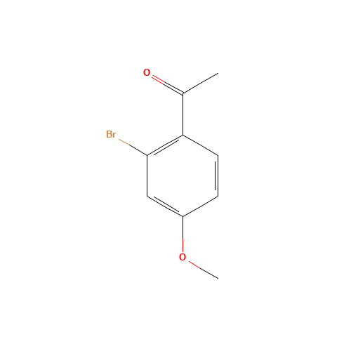 1-(2-bromo-4-methoxyphenyl)ethanone (CAS: 89691-67-8) - Chemical Structure and Molecular Formula 