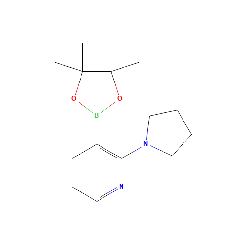 2-pyrrolidin-1-yl-3-(4,4,5,5-tetramethyl-1,3,2-dioxaborolan-2-yl)pyridine (CAS: 1073354-41-2) - Related Chemical Product