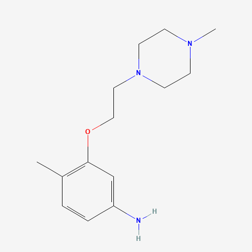 4-methyl-3-[2-(4-methylpiperazin-1-yl)ethoxy]aniline (CAS: 1453213-92-7) - Related Chemical Product