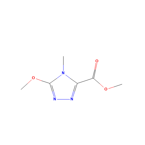 methyl 5-methoxy-4-methyl-1,2,4-triazole-3-carboxylate (CAS: 1319257-88-9) - Chemical Structure and Molecular Formula 