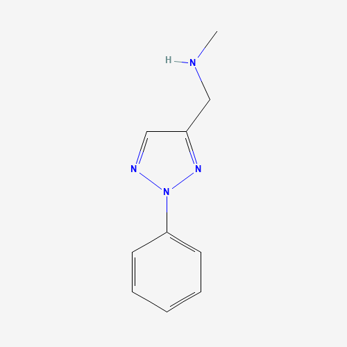 N-methyl-1-(2-phenyltriazol-4-yl)methanamine (CAS: 1042787-37-0) - Chemical Structure and Molecular Formula 