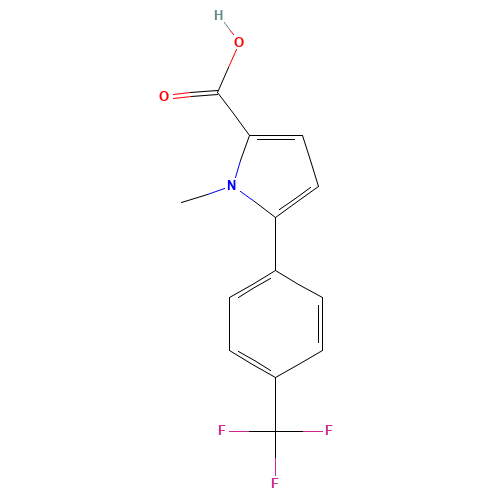 1-methyl-5-[4-(trifluoromethyl)phenyl]pyrrole-2-carboxylic acid (CAS: 1153905-13-5) - Related Chemical Product