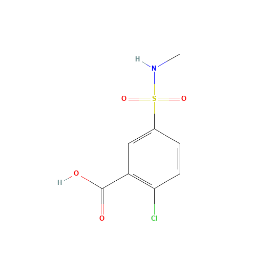 2-chloro-5-(methylsulfamoyl)benzoic acid (CAS: 68901-09-7) - Related Chemical Product