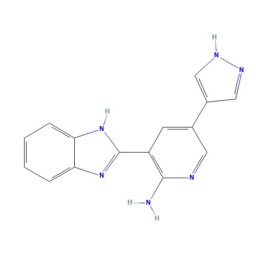 3-(1H-benzimidazol-2-yl)-5-(1H-pyrazol-4-yl)pyridin-2-amine (CAS: 1261220-43-2) - Related Chemical Product