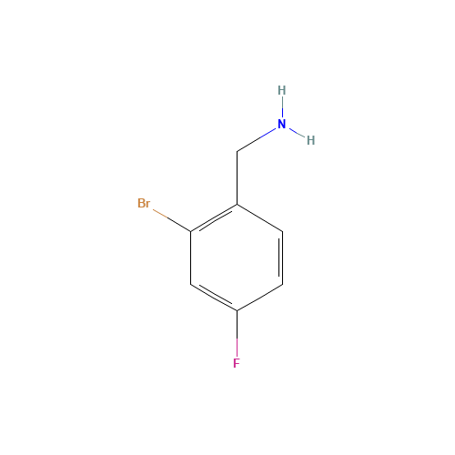 (2-bromo-4-fluorophenyl)methanamine (CAS: 739354-98-4) - Chemical Structure and Molecular Formula 