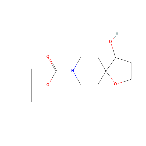 tert-butyl 4-hydroxy-1-oxa-8-azaspiro[4.5]decane-8-carboxylate (CAS: 757239-67-1) - Chemical Structure and Molecular Formula 