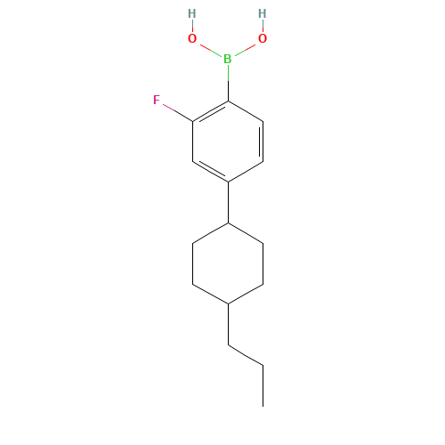 [2-fluoro-4-(4-propylcyclohexyl)phenyl]boronic acid (CAS: 159119-10-5) - Related Chemical Product