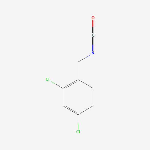 2,4-dichloro-1-(isocyanatomethyl)benzene (CAS: 19654-32-1) - Chemical Structure and Molecular Formula 