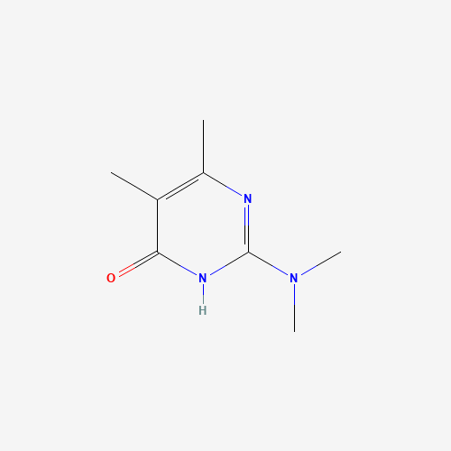 2-(dimethylamino)-5,6-dimethyl-1H-pyrimidin-4-one (CAS: 40778-16-3) - Chemical Structure and Molecular Formula 